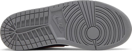 Nike Womens Air Jordan 1 Low SE Sneakers - 'Split - Gym Red Cement Grey'