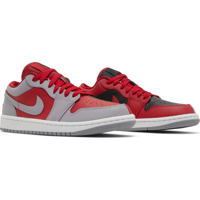 Wmns Air Jordan 1 Low SE 'Split - Gym Red Cement Grey'