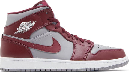 Nike Mens Air Jordan 1 Mid Sneakers - 'Cherrywood Red'