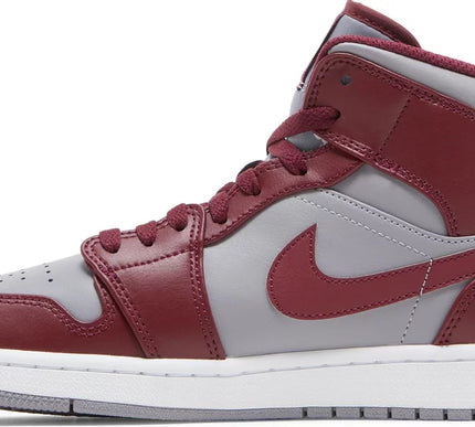 Nike Mens Air Jordan 1 Mid Sneakers - 'Cherrywood Red'