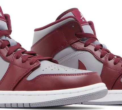 Nike Mens Air Jordan 1 Mid Sneakers - 'Cherrywood Red'