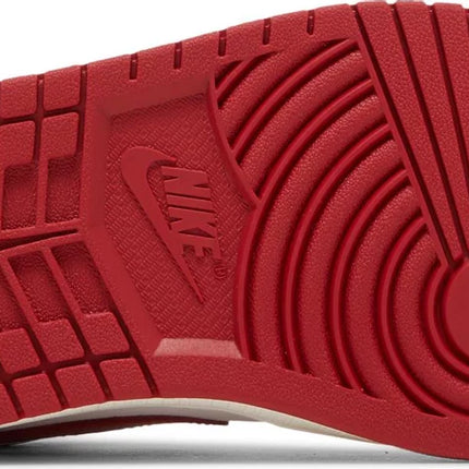 Nike Womens Air Jordan 1 Low Sneakers - 'White Gym Red'