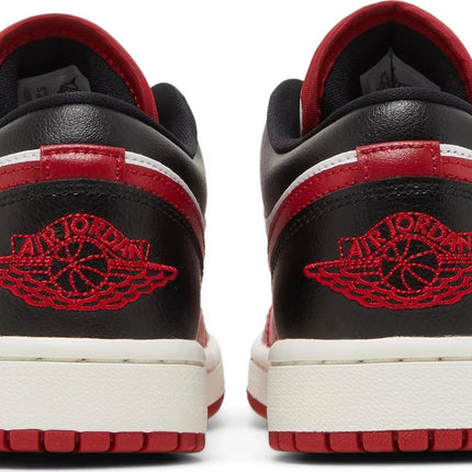 Nike Womens Air Jordan 1 Low Sneakers - 'White Gym Red'
