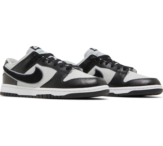 Nike Mens Dunk Low Sneakers - 'Chenille Swoosh - Grey Fog'