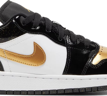 Nike Grade School Womens Air Jordan 1 Low SE Sneakers - 'Gold Toe'