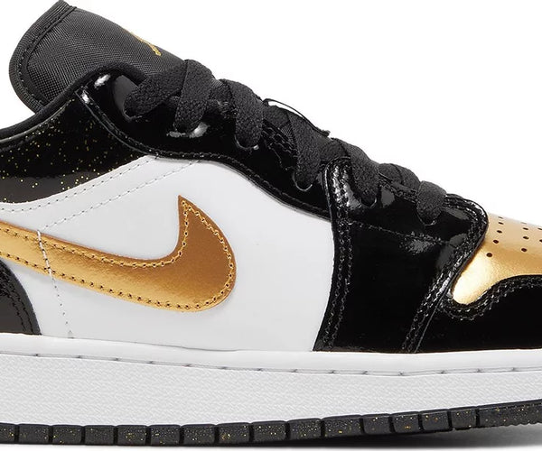 Nike Grade School Womens Air Jordan 1 Low SE Sneakers Gold Toe SOLESTREET