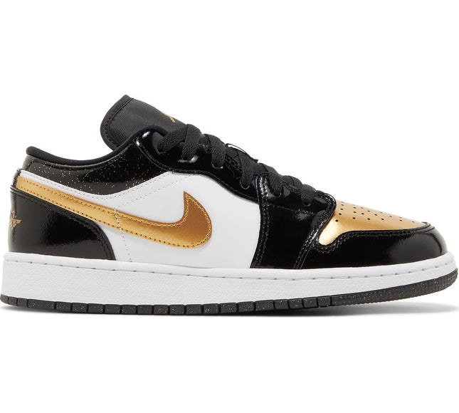 Nike Grade School Womens Air Jordan 1 Low SE Sneakers - 'Gold Toe'