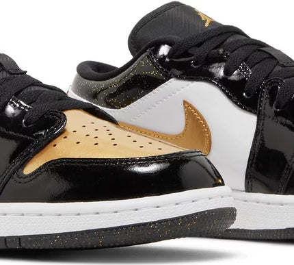 Nike Grade School Womens Air Jordan 1 Low SE Sneakers - 'Gold Toe'