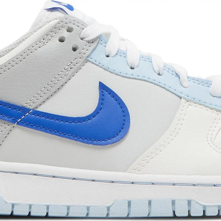 Nike Grade School Womens Dunk Low Sneakers - 'Just Stitch It - Hyper Royal'