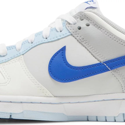 Nike Grade School Womens Dunk Low Sneakers - 'Just Stitch It - Hyper Royal'