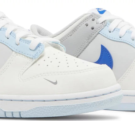 Nike Grade School Womens Dunk Low Sneakers - 'Just Stitch It - Hyper Royal'