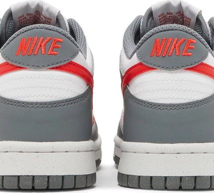 Nike Grade School Womens Dunk Low Next Nature Sneakers - 'Smoke Grey Light Crimson'