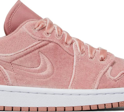 Nike Womens Air Jordan 1 Low SE Sneakers - 'Pink Velvet'