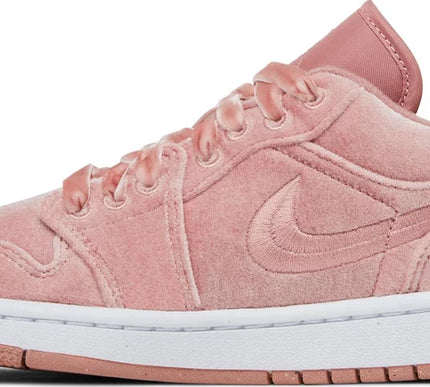 Nike Womens Air Jordan 1 Low SE Sneakers - 'Pink Velvet'
