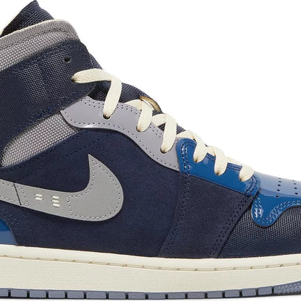 Nike Mens Air Jordan 1 Mid SE Craft Sneakers - 'Inside Out - Obsidian'