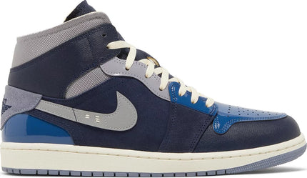 Nike Mens Air Jordan 1 Mid SE Craft Sneakers - 'Inside Out - Obsidian'