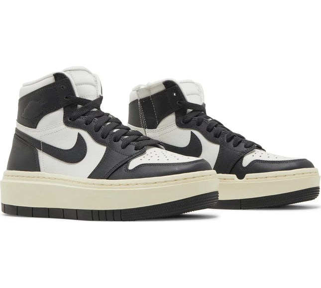 Nike Womens Air Jordan 1 Elevate High Sneakers - 'White Black'