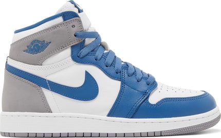 Nike Grade School Womens Air Jordan 1 Retro High OG Sneakers - 'True Blue'