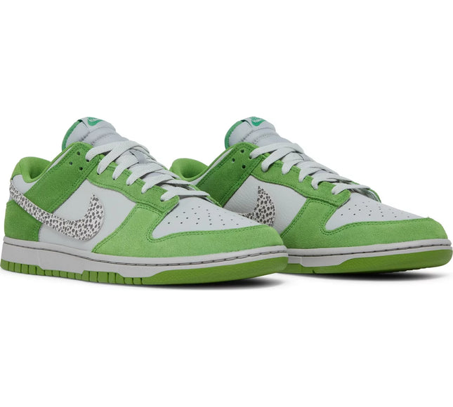 Nike Mens Dunk Low Sneakers - 'Safari Swoosh - Chlorophyll'