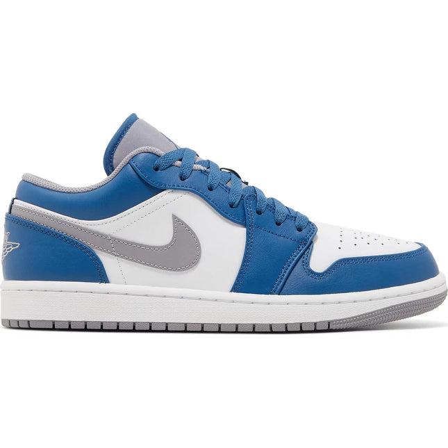 Air Jordan 1 Low GS 'True Blue Cement'