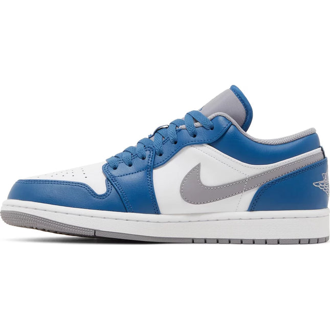Air Jordan 1 Low GS 'True Blue Cement'