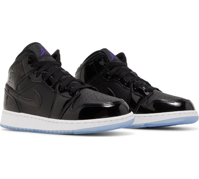 Nike Grade School Womens Air Jordan 1 Mid SE Sneakers - 'Space Jam'