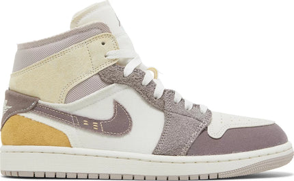 Nike Mens Air Jordan 1 Mid SE Craft Sneakers - 'Inside Out - Taupe Haze'
