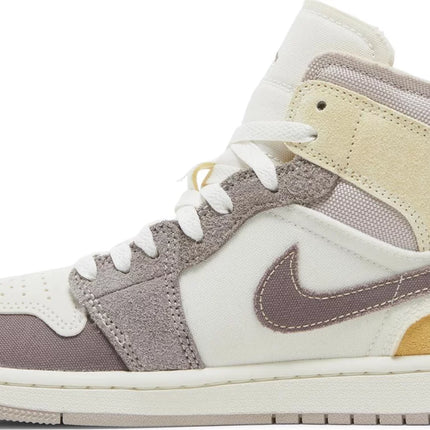 Nike Mens Air Jordan 1 Mid SE Craft Sneakers - 'Inside Out - Taupe Haze'