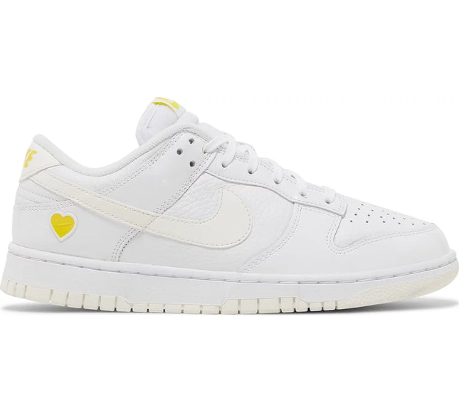 Nike Womens Dunk Low Sneakers - 'Valentine's Day - Yellow Heart'