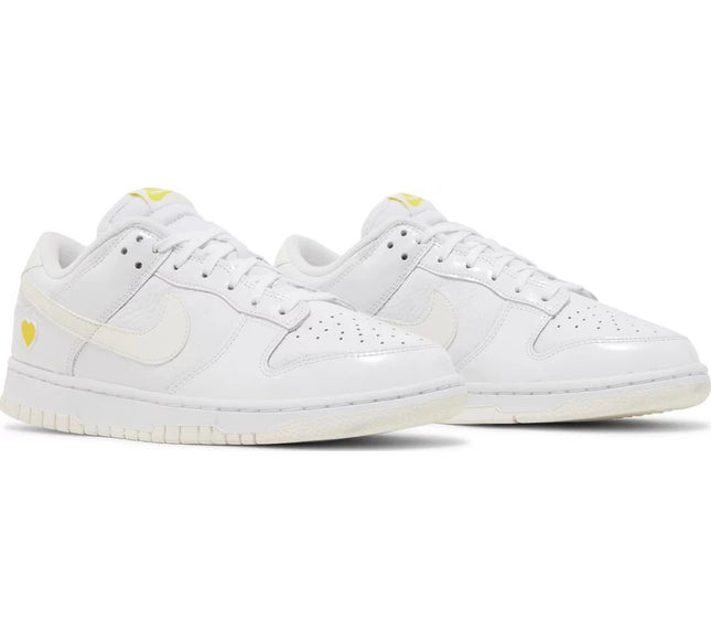 Nike Womens Dunk Low Sneakers - 'Valentine's Day - Yellow Heart'