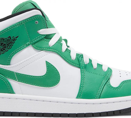 Nike Mens Air Jordan 1 Mid Sneakers - 'Lucky Green'