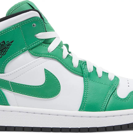 Nike Mens Air Jordan 1 Mid Sneakers - 'Lucky Green'