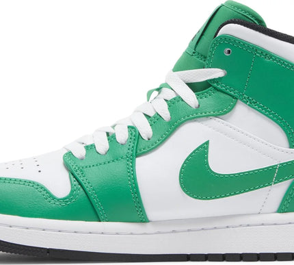Nike Mens Air Jordan 1 Mid Sneakers - 'Lucky Green'