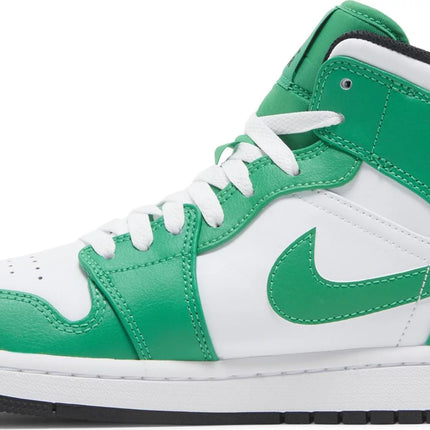Green jordan 1 mid top