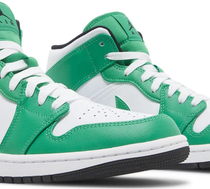 Nike Mens Air Jordan 1 Mid Sneakers - 'Lucky Green'