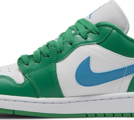 Nike Womens Air Jordan 1 Low Sneakers - 'Lucky Green'
