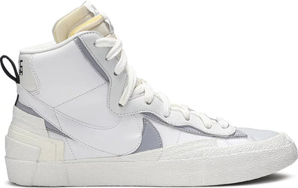 Nike Mens Sacai x Blazer Mid Sneakers - 'White Grey'