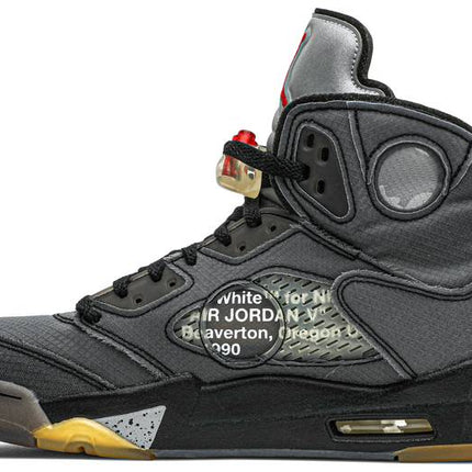 Nike Mens Off-White x Air Jordan 5 Retro SP Sneakers - 'Muslin'