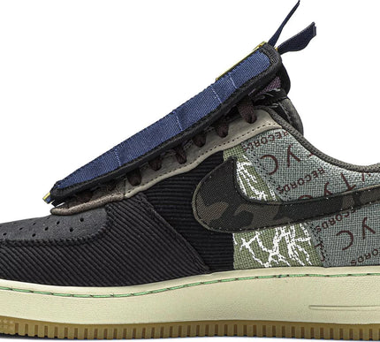Nike Mens Travis Scott x Air Force 1 Low Sneakers - 'Cactus Jack'