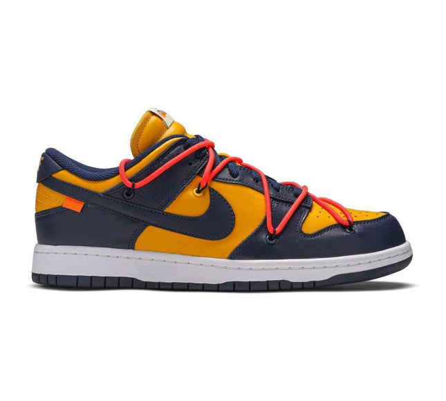 Nike Mens Off-White x Dunk Low Sneakers - 'University Gold'