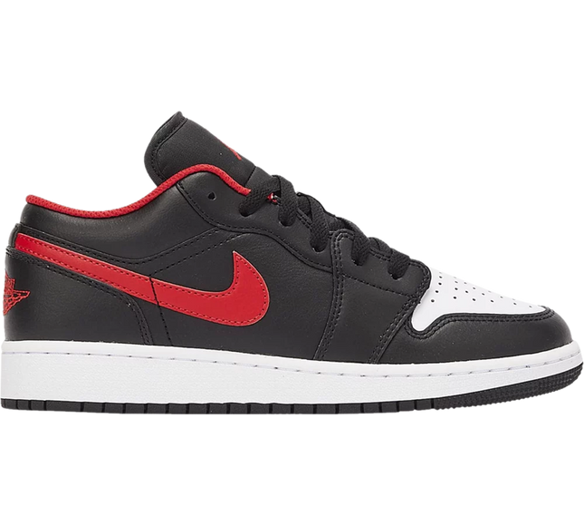 Nike Grade School Womens Air Jordan 1 Low Sneakers - 'White Toe'