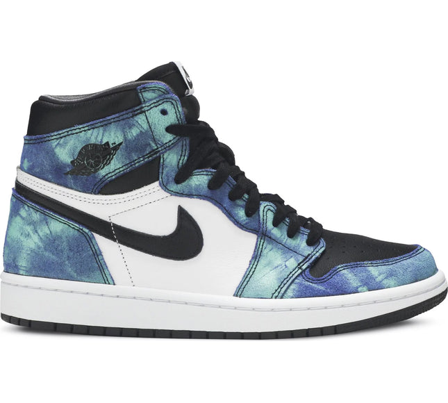 Nike Womens Air Jordan 1 Retro High OG Sneakers - 'Tie-Dye'