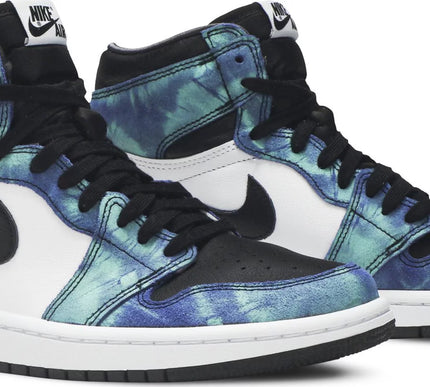 Nike Womens Air Jordan 1 Retro High OG Sneakers - 'Tie-Dye'