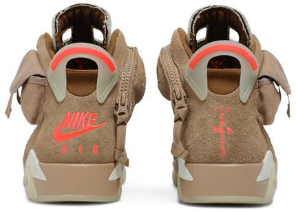 Nike Mens Travis Scott x Air Jordan 6 Retro Sneakers - 'British Khaki'