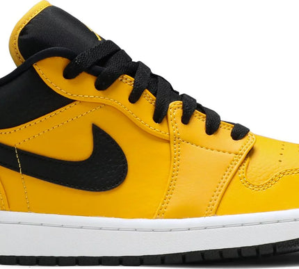Nike Mens Air Jordan 1 Low Sneakers - 'University Gold Black'