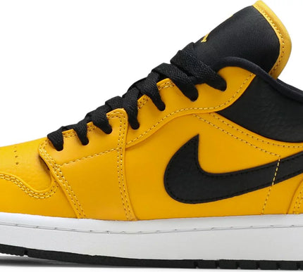 Nike Mens Air Jordan 1 Low Sneakers - 'University Gold Black'