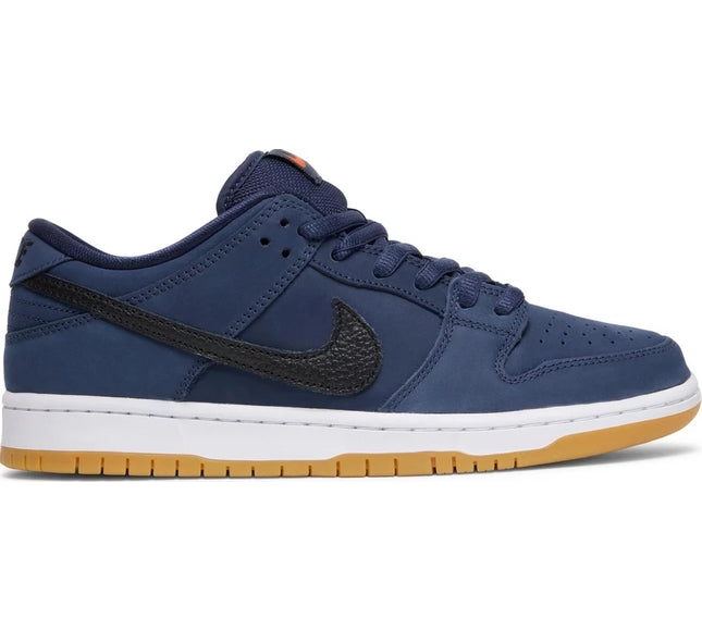 Nike Mens Dunk Low Pro ISO SB Sneakers - 'Navy Gum'