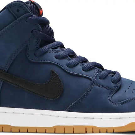 Nike Mens Dunk High Pro ISO SB Sneakers - 'Orange Label - Midnight Navy'