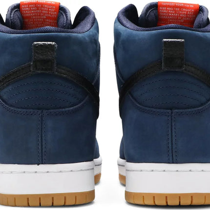 Nike Mens Dunk High Pro ISO SB Sneakers - 'Orange Label - Midnight Navy'