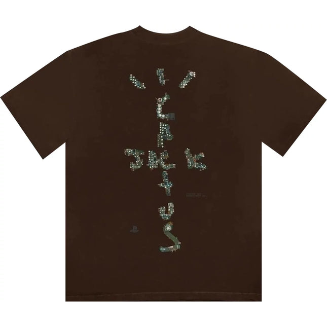Cactus Jack by Travis Scott Motherboard Logo II T-Shirt 'Brown'